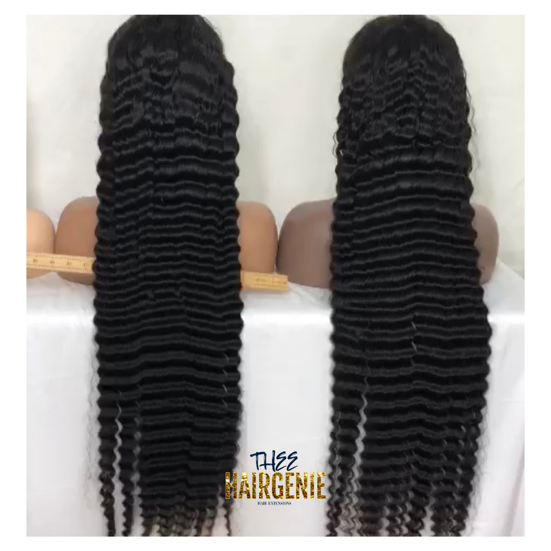 Transparent Deep Wave Frontal Wig