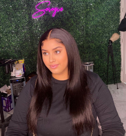 Transparent Silky Straight Frontal Wig